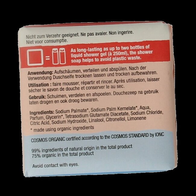 Alviana Douchezeep bodywash bar perzik 100 Gram