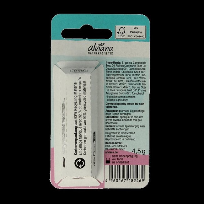Alviana Lipverzorging sensitive  4.5 Gram