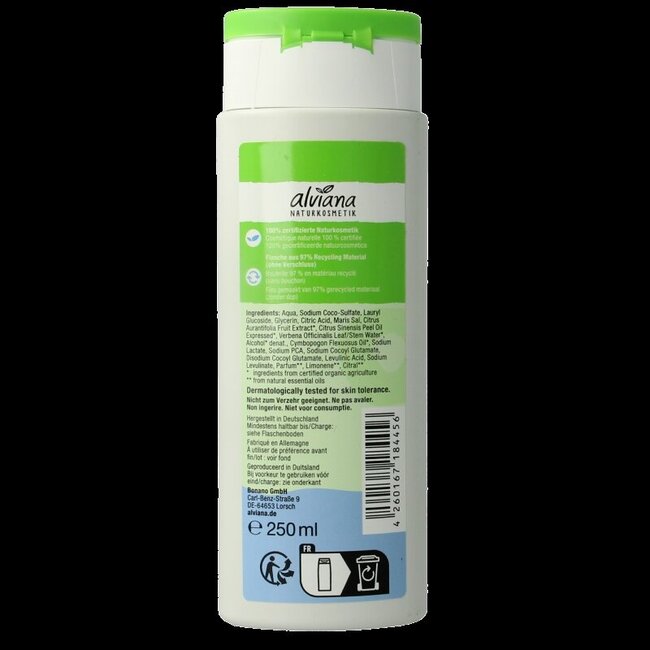 Gel douche Alviana feel fresh 250 ml