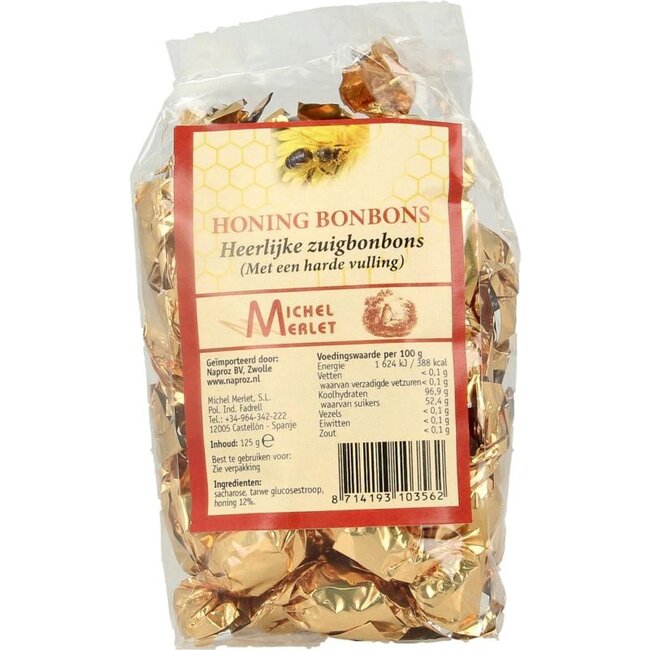 Michel Merlet Honing bonbons naturel  125 Gram