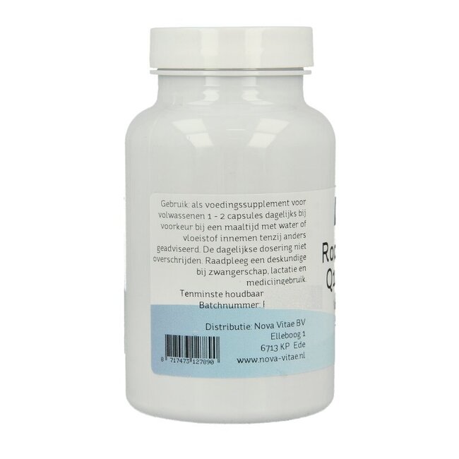 Nova Vitae Rode gist rijst + Q10 + knoflook 180 Vegetarische capsules