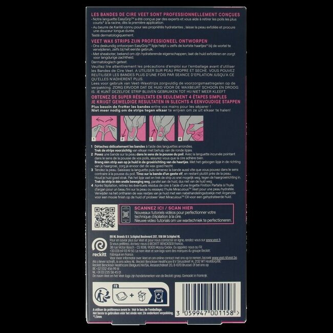 Veet Expert koude waxstrips been normal 20 Stuks