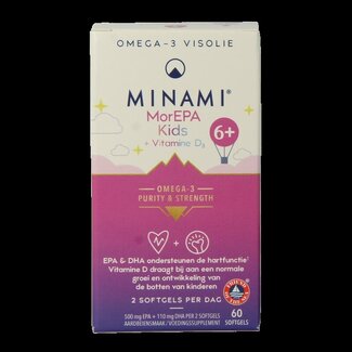 Minami Minami MorEPA enfants + vitamine D3 60 capsules molles