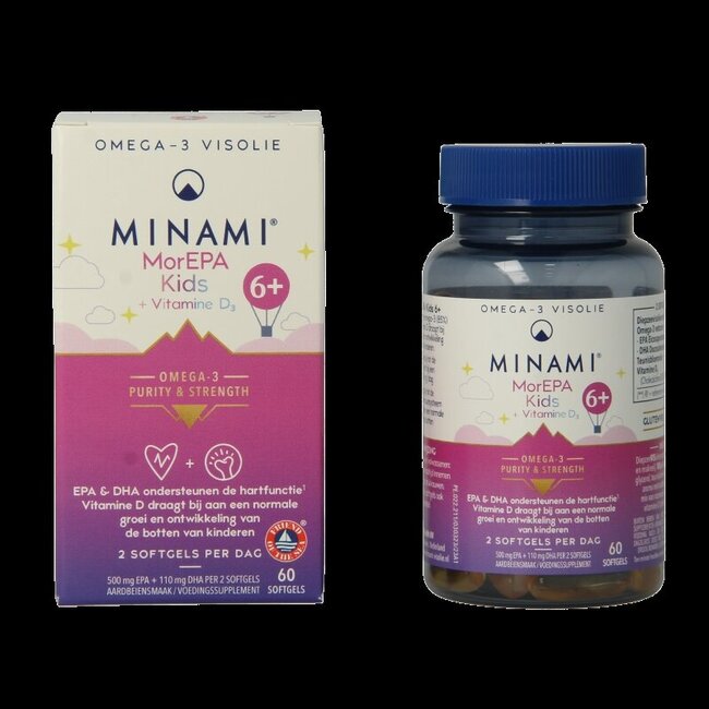 Minami MorEPA kids + vitamine D3 60 Softgels