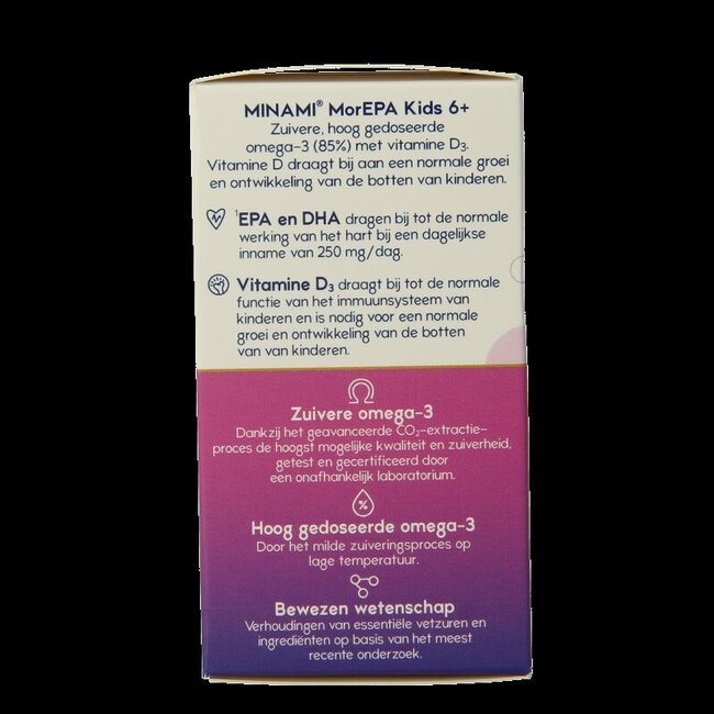 Minami MorEPA kids + vitamine D3 60 Softgels