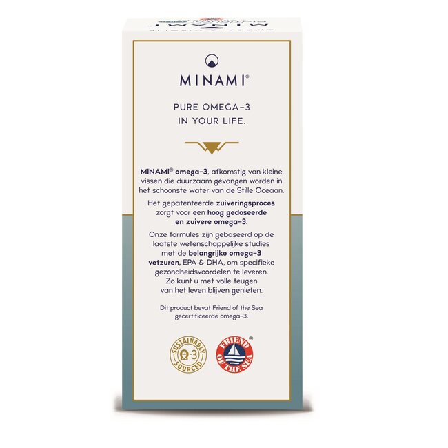 Minami MorEPA Platinum Mini + Vitamine D3 90 capsules molles