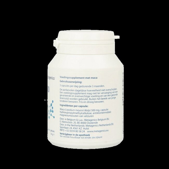 Metagenics Maca 500 90 Gélules Végétales