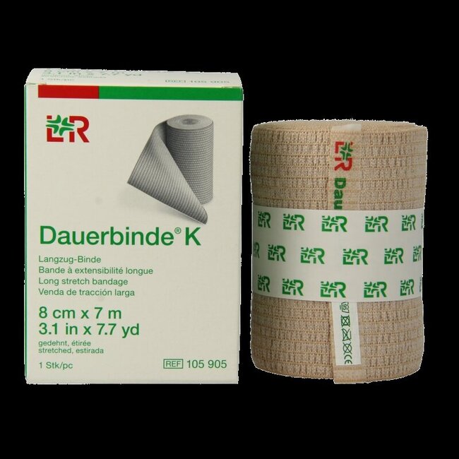 Dauerbinde K bande élastique 7 m x 8 cm 1 pièce
