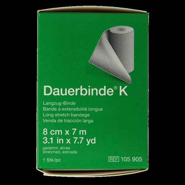Dauerbinde K bande élastique 7 m x 8 cm 1 pièce
