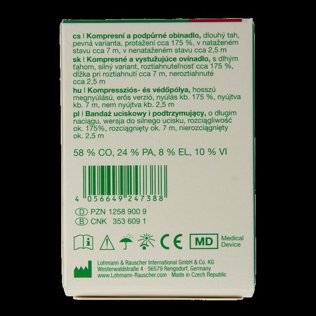 Dauerbinde K elastische zwachtel 7m x 8cm 1 Stuks