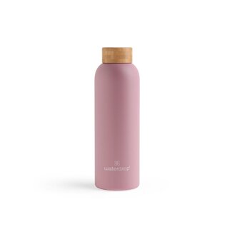 Waterdrop Waterdrop Roestvrijstalen drinkfles pastel pink matt 600ml 1 Stuks