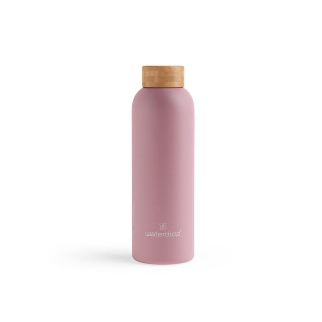 Roestvrijstalen drinkfles pastel pink matt 600ml 1 Stuks