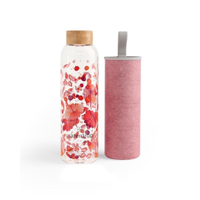 Glazen drinkfles relax 600ml 1 Stuks