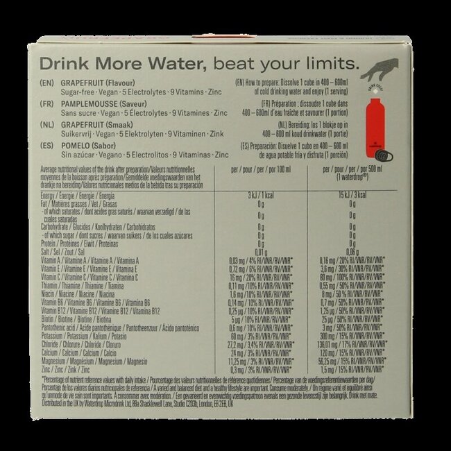Waterdrop Microlyte grapefruit bruistabletten 12 Stuks