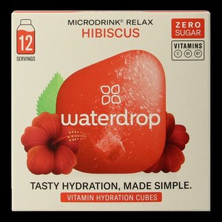 Waterdrop Waterdrop Microdrink relax hibiscus bruistabletten 12 Stuks