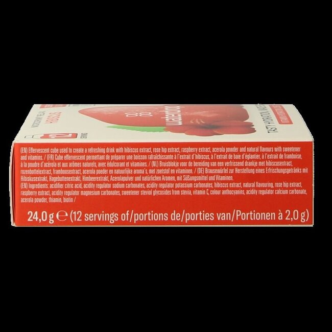Waterdrop Microdrink relax hibiscus bruistabletten 12 Stuks