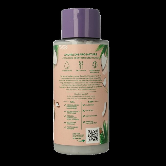Après-shampooing Andrélon Pro Nature Coco Curl Creation 400 ml