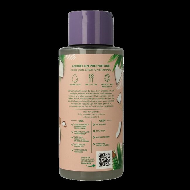 Andrelon Shampooing Pro Nature Coco Curl Creation 400 ml
