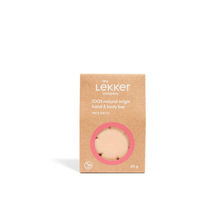Lekker Company Natuurlijke bodybar very berry 65 Gram