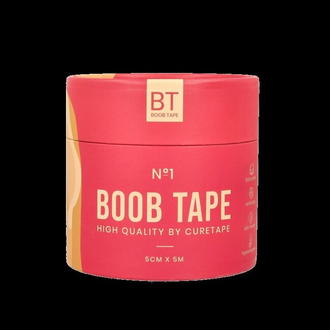 Boobtape no 1 incl. nipple covers 5cm x 5m beige 1 Stuks