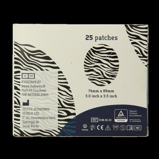 Cure Tape Sensor patch zebra 25 Stuks
