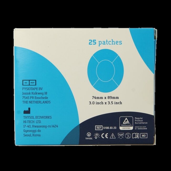 Cure Tape Sensor patch blue 25 Stuks