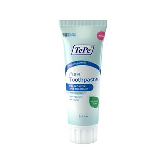 TePe Pure tandpasta sensitive peppermint 75 Milliliter