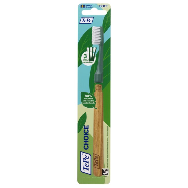Tandenborstel choice soft groen 3 Stuks