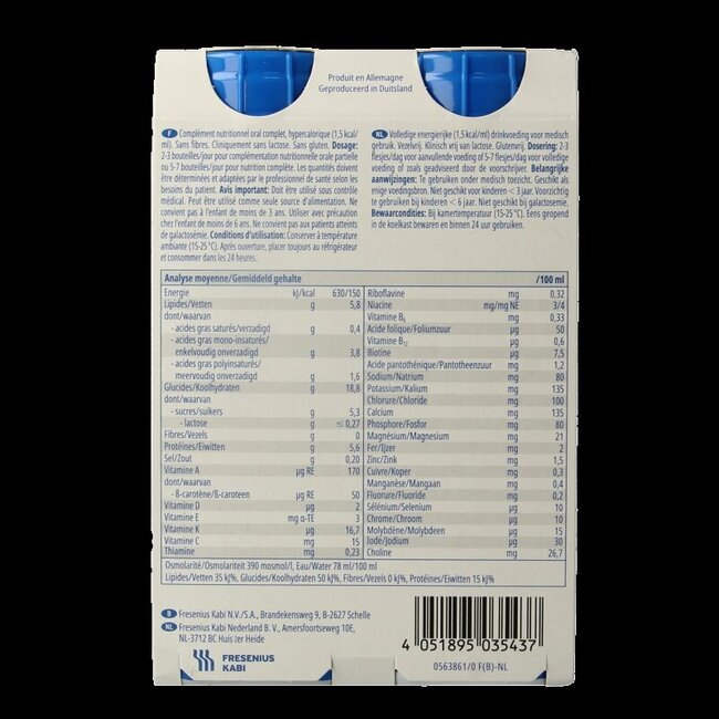 Fresubin Energy boisson banane, lot de 4