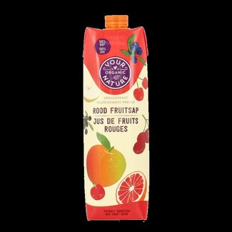 Your Organic Nature Rood fruit sap bio 1 Liter