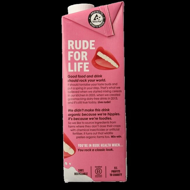 Rude Health Boisson au soja bio 1 litre