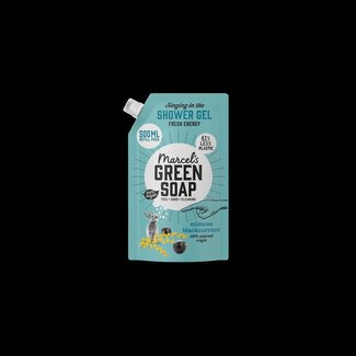Marcel's Green Soap Showergel mimosa & black currant navul 500 Milliliter