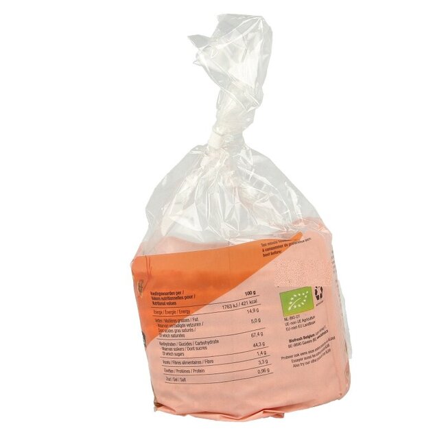 Mjam Stroopwafel karamel zeezout bio 240 Gram