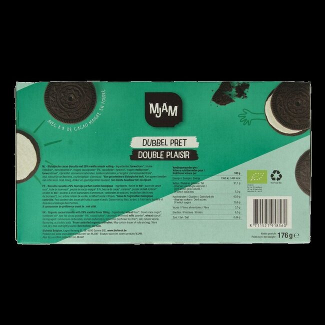 Mjam Dubbelpret bio 176 Gram