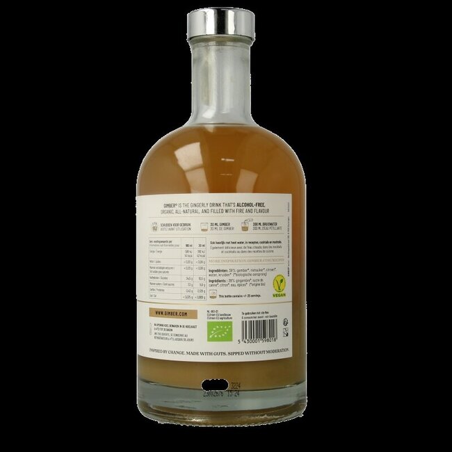 Gimber No. 1 original gember concentraat bio 700 Milliliter