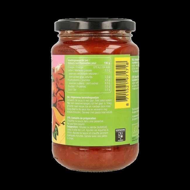 Fertilia Sauce pour pâtes au basilic bio 350 g