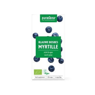Purasana Purasana Myrtille vegan bio 120 gélules végétariennes