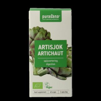 Purasana Purasana Artisjok vegan bio 60 Vegetarische capsules