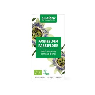 Purasana Purasana Passiebloem vegan bio 120 Vegetarische capsules