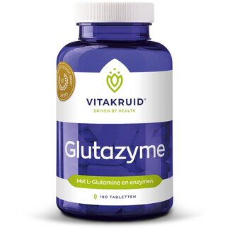 Vitakruid Glutazyme oa Spijsverteringsenzymen en L-Glutamine 180 Tabletten