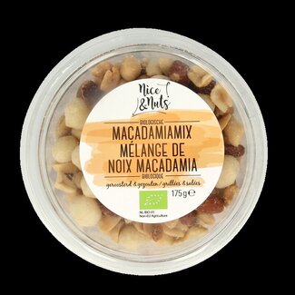 Nice & Nuts Mélange de macadamia Nice & Nuts grillé au sel de mer bio 175 g
