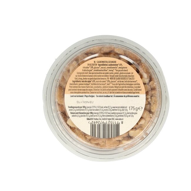 Nice & Nuts Noix de cajou grillées caramel sel marin bio 175 g