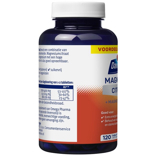 Citrate de magnésium 120 comprimés