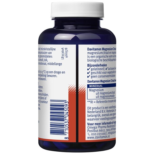 Citrate de magnésium 120 comprimés