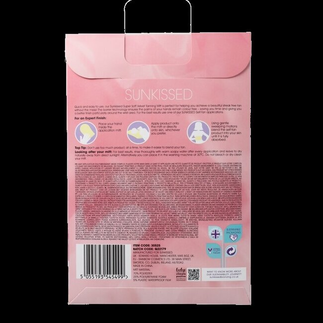 Super soft single sided tanning mitt 1 Stuks