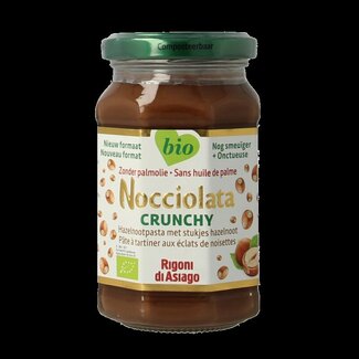 Nocciolata Pâte à tartiner aux noisettes crunchy bio 250 g