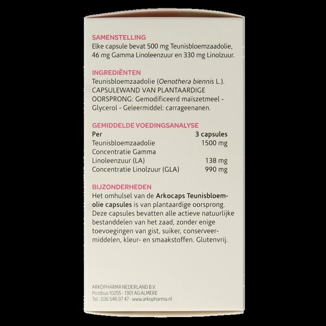 Teunisbloemolie 180 Capsules