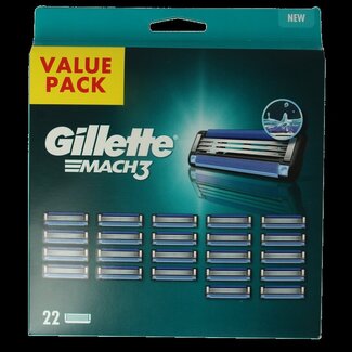 Gillette Rasoir Mach 3 base, lot de 22