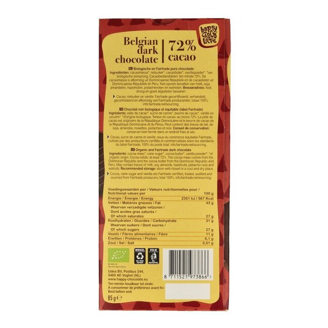 Puur 72% bio 85 Gram