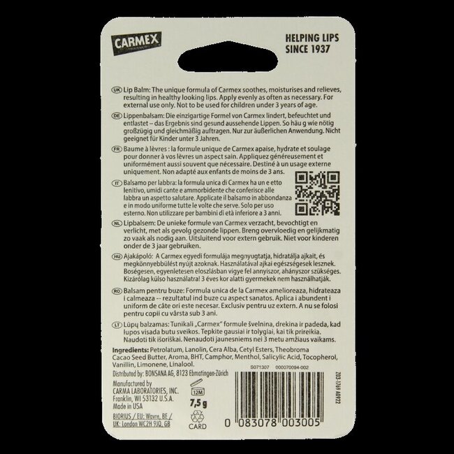 Lip balm classic potje 7.5 Gram